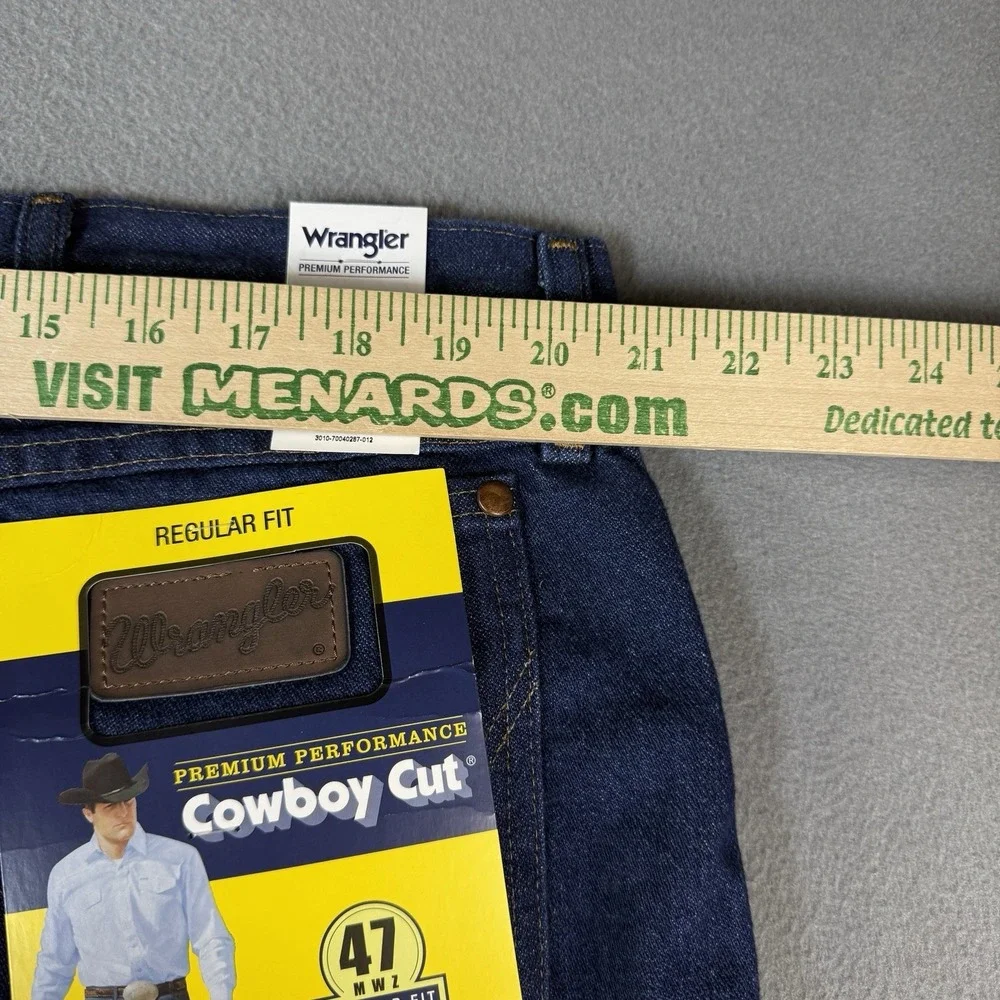 Wrangler 47MWZ Cowboy Cut Regular Fit‎ Flannel Lined Jeans Mens 42x30